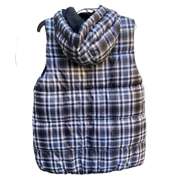 Treasure & Bond Reversible Check Puffer Ski Vest Oversized XS NWT - Picture 11 of 14
